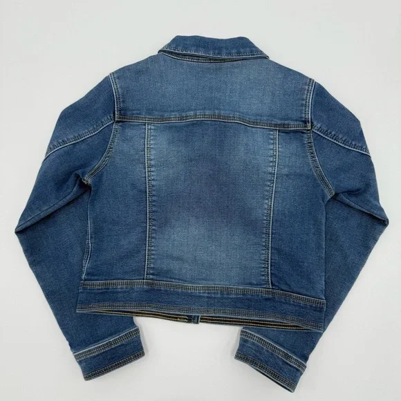 Cat & Jack Girl’s Denim Jacket Blue Size: 7/8 Spring Layering - Picture 4 of 7
